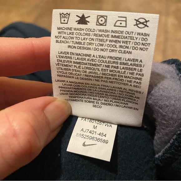 NIKE Sportswear Color-Block Fleece Lined Jogger Pants Size Medium-Unisex - Picture 9 of 9